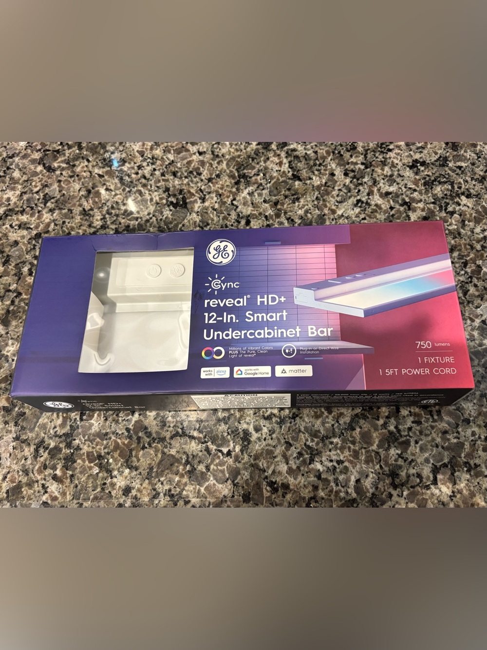NWT GE cync reveal HD+ 12-Inch Smart Undercabinet Bar Light Fixture